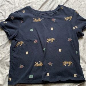 cropped shirt from hollister